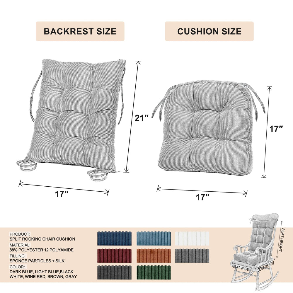 Lokex cushion next to ruler showing 21x17 and 17x17 sizes for confident fit