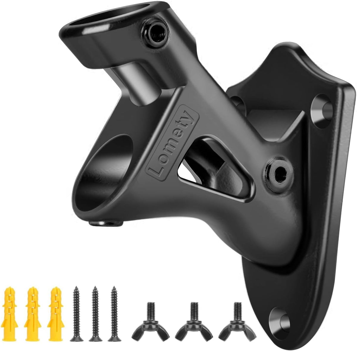 LOMETY front view wall-mounted bracket showing sturdy support and durability