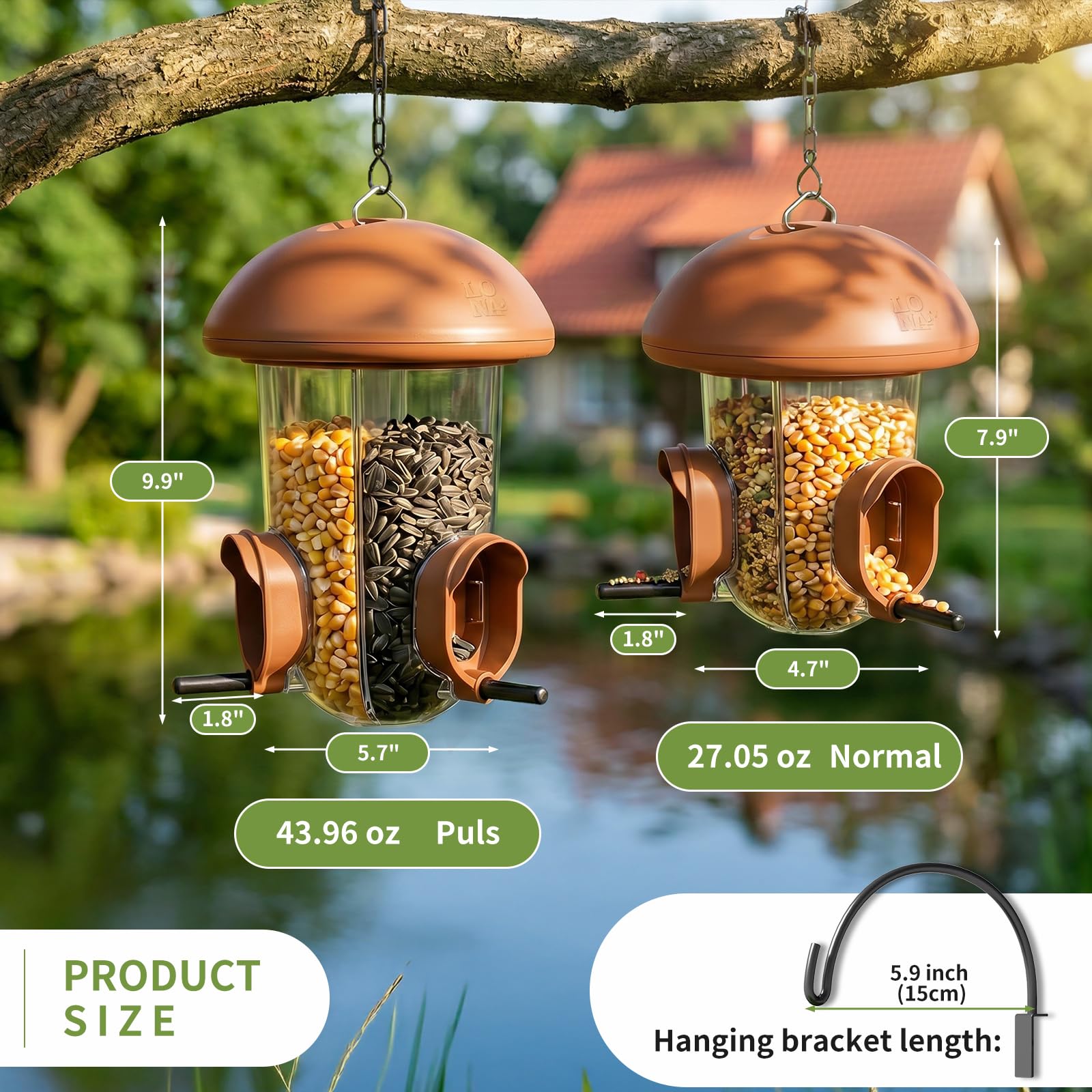 LO NA LOVE NATURE roof close-up highlighting rust-proof dome for long-lasting protection