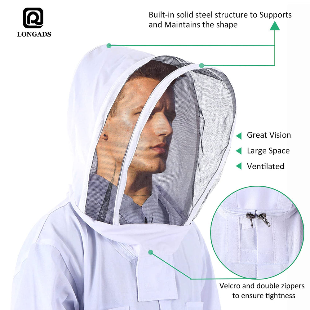 LONGADS suit back detail with elastic cuffs demonstrating sealed entry points