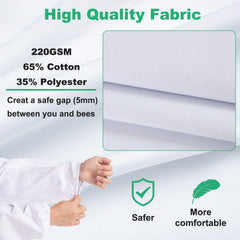 LONGADS detachable fencing veil close-up mesh offering visibility and safety