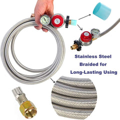 LONGADS closeup of pressure gauge displaying clear readings for accurate control