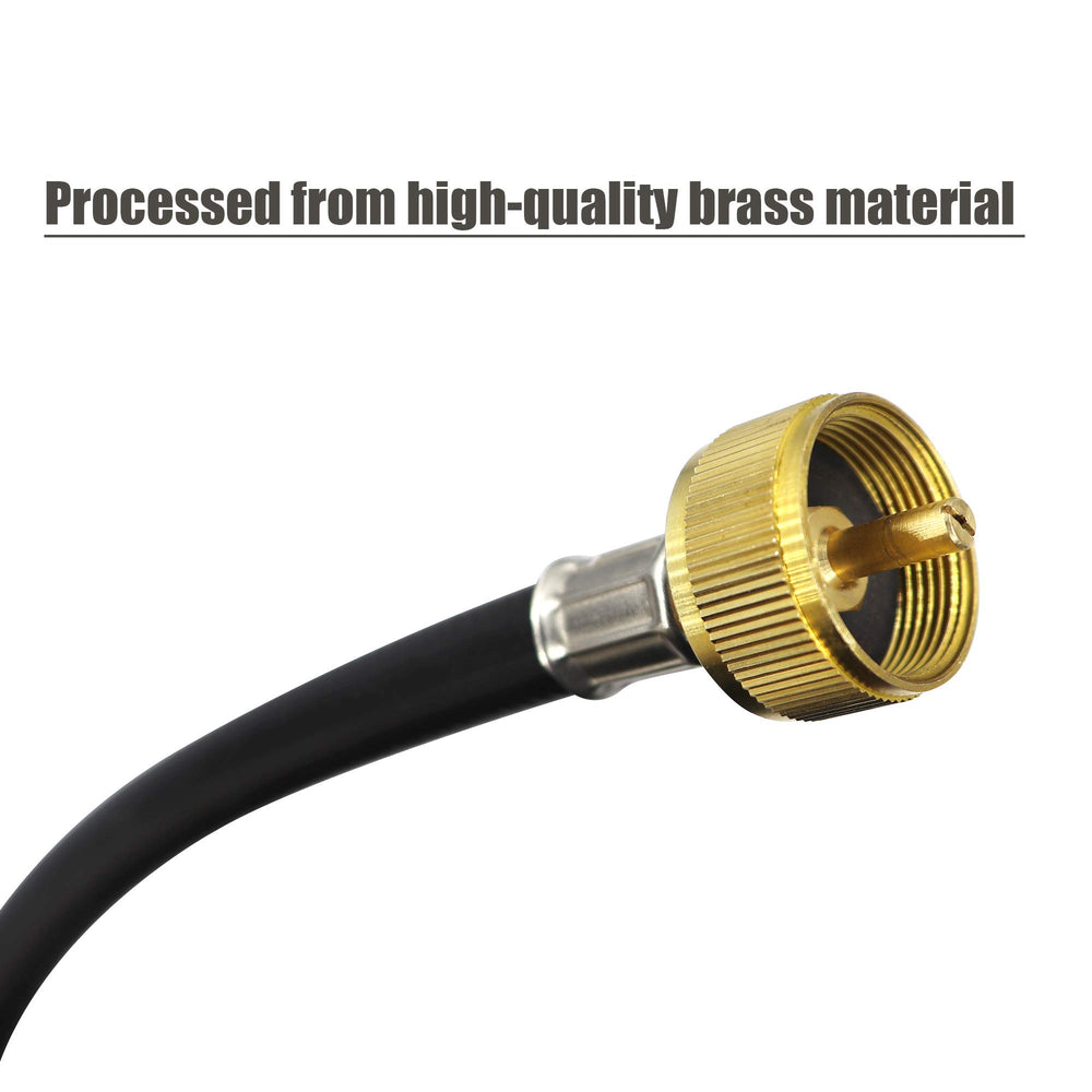 LONGADS hose attached to a T connector demonstrating split feed benefit