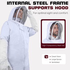 LONGADS goatskin gloves on hand providing dexterity and robust protection