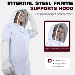 LONGADS guantes de piel de cabra para agarre y protección del antebrazo
