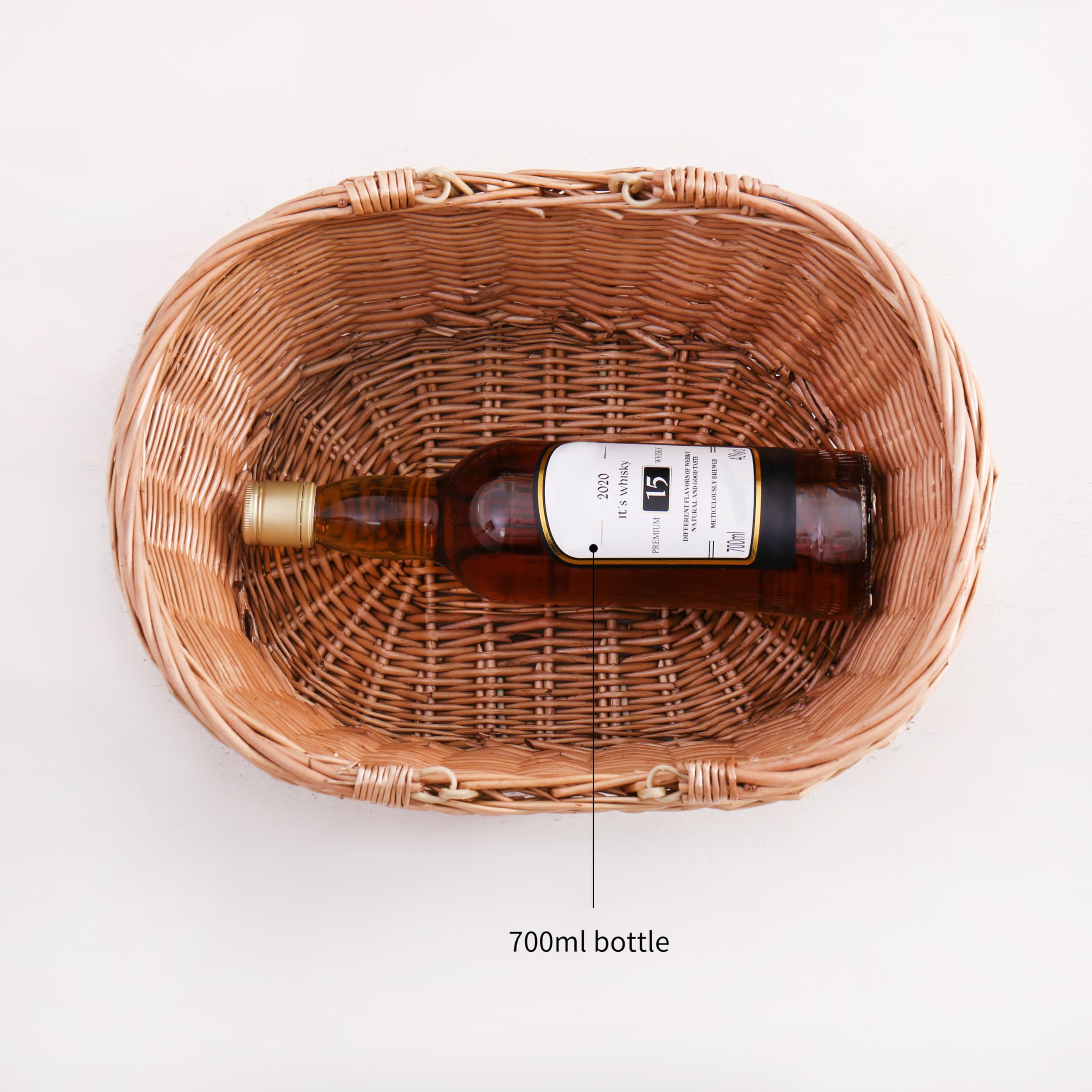 Longero styled as gift basket showing decorative presentation and versatility