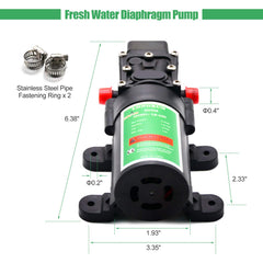Longrun closeup of adjustable pressure switch protecting pump from overpressure