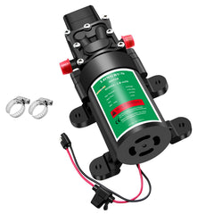 Longrun front view of pump showing compact housing and connections for easy installation