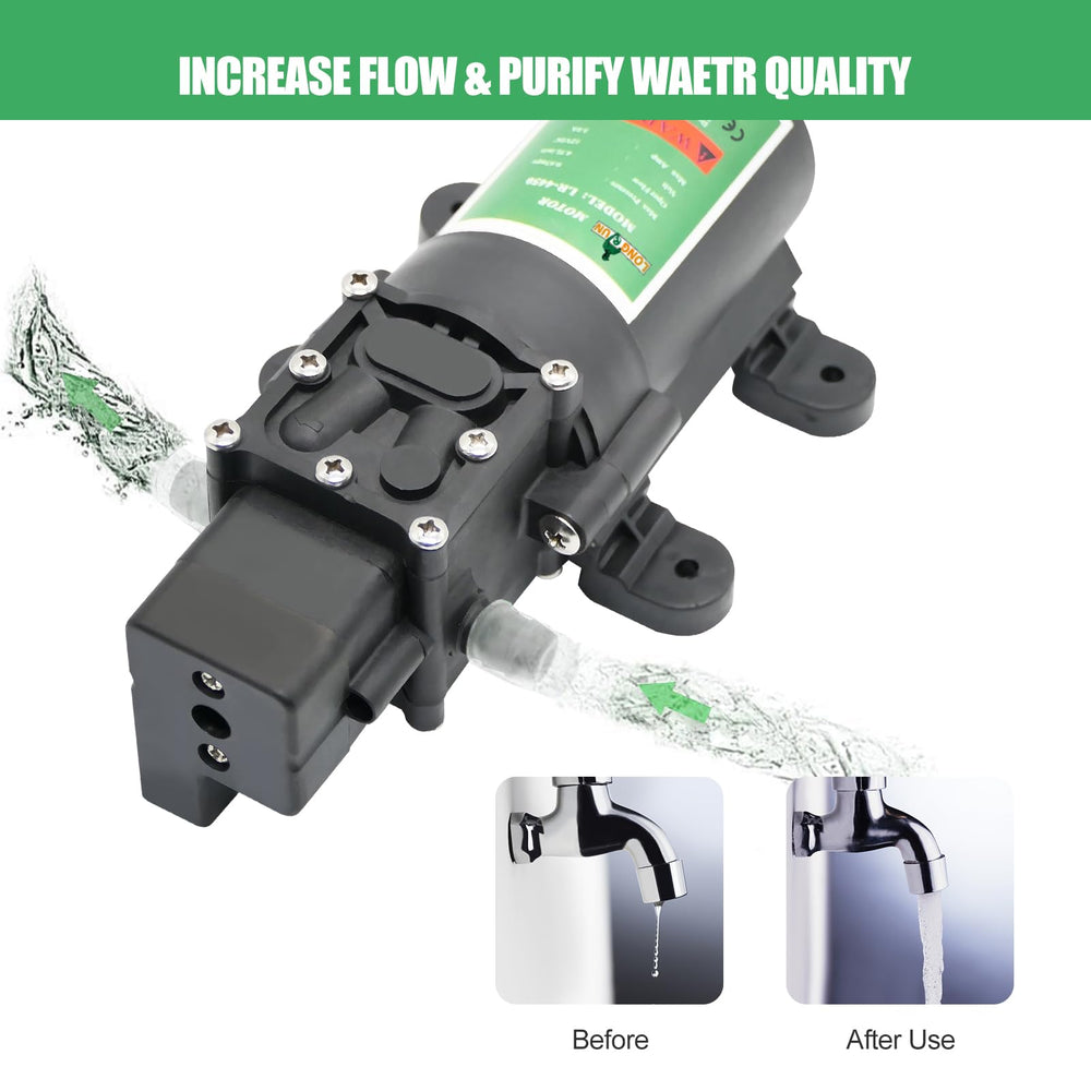 LONGRUN included hose clamps and quick plug enabling fast secure connections