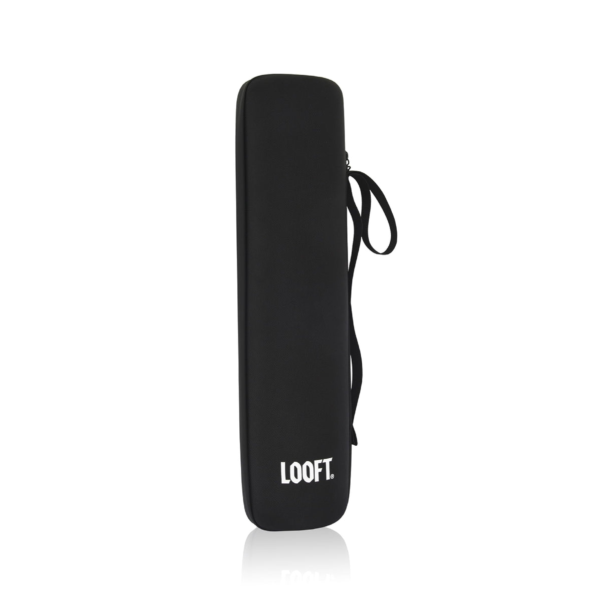 Looftlighter front view case standing upright shows clean protection and easy storage