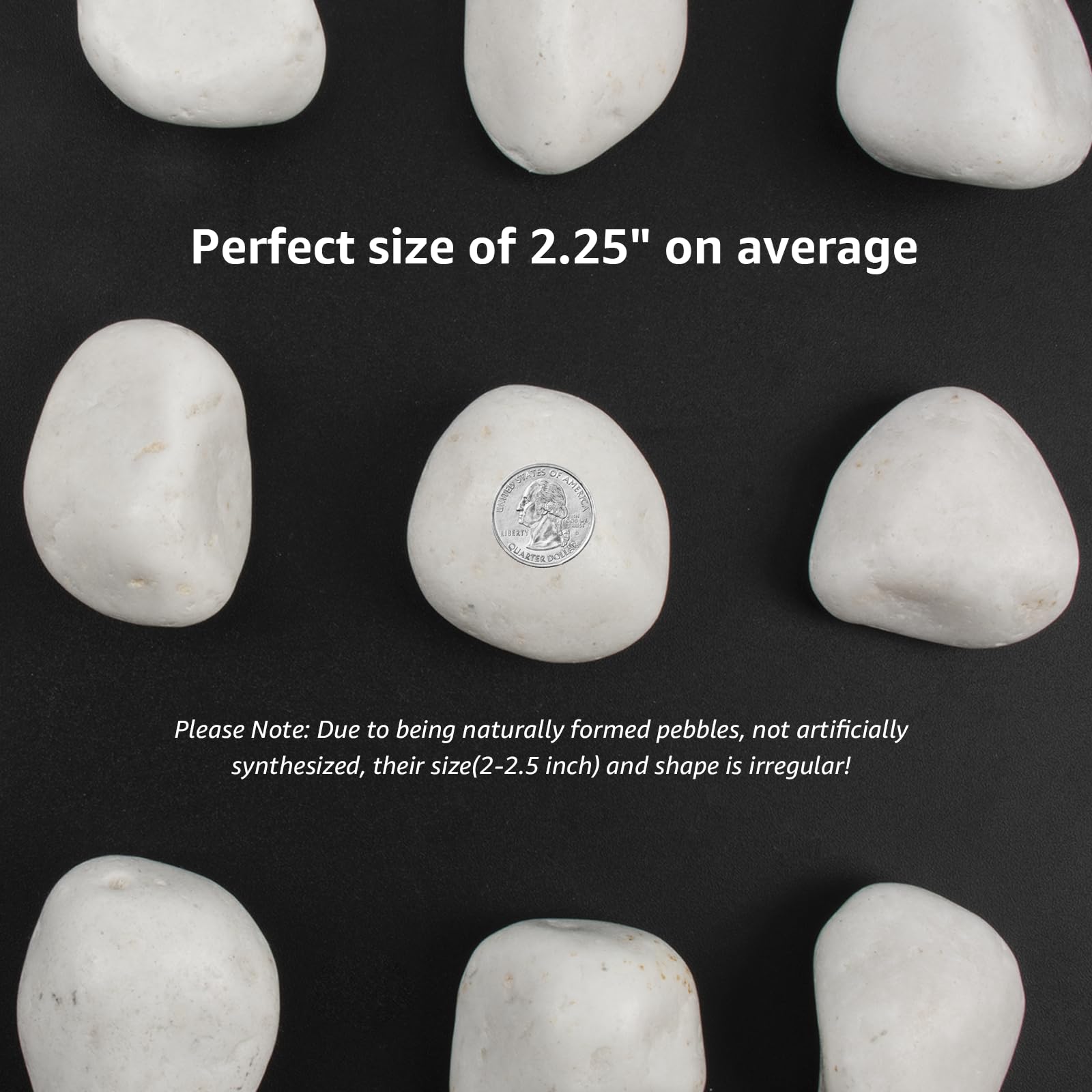 LOOIOOJ close-up polished pebble surface highlighting smooth texture and shine