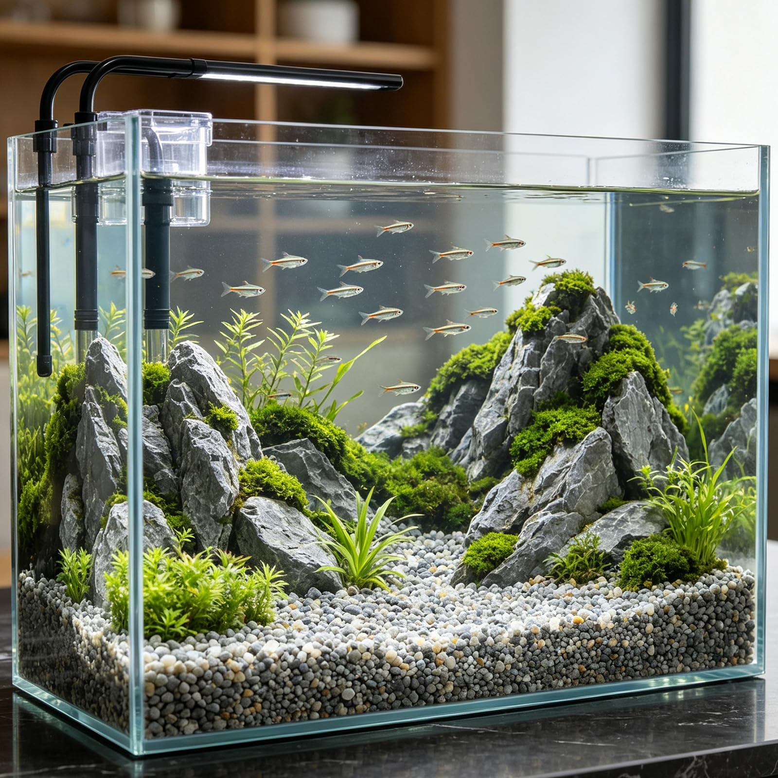LOOIOOJ pebbles inside a wedding centerpiece vase adding color and stable support for blooms