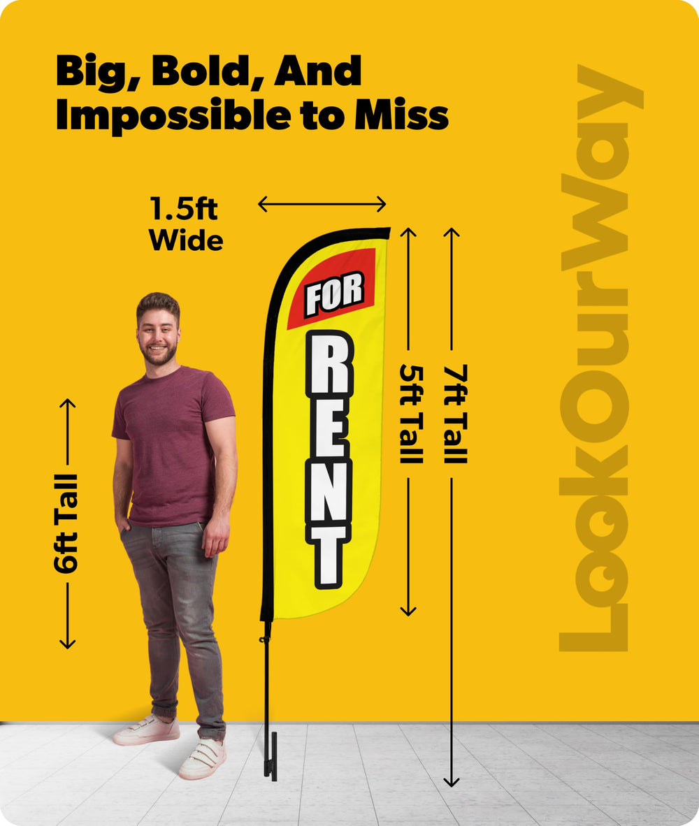 LookOurWay three-piece fiberglass pole laid out for easy assembly benefit