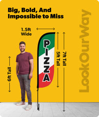LookOurWay assembled fiberglass pole and ground spike showing stable installation benefit