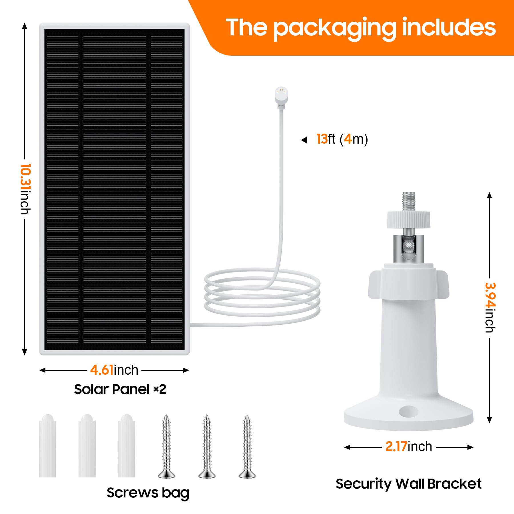 Loqdivr hardware laid out with screws and clips for simple secure installation