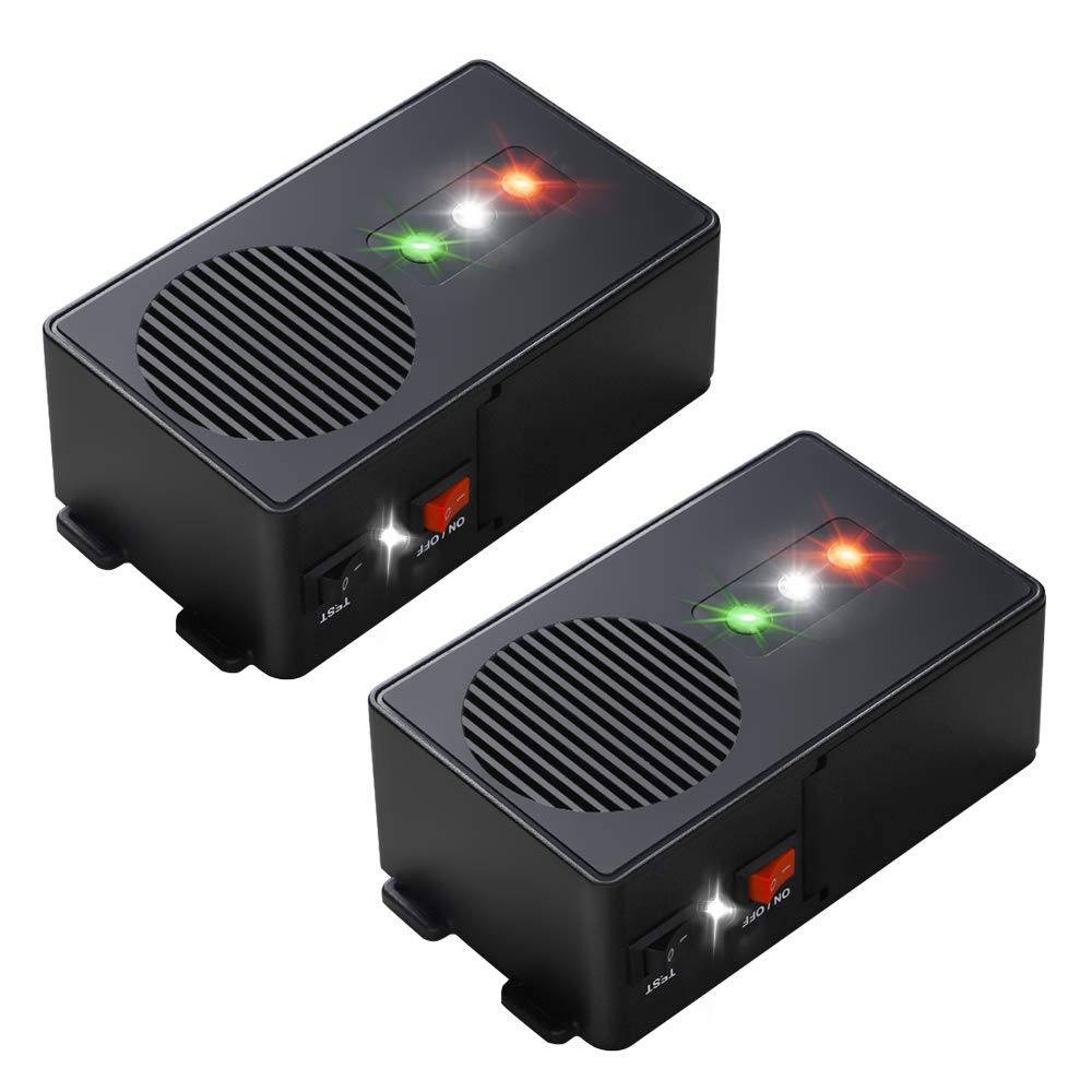 Loraffe front view of under-hood repeller showing compact profile and easy mounting benefit