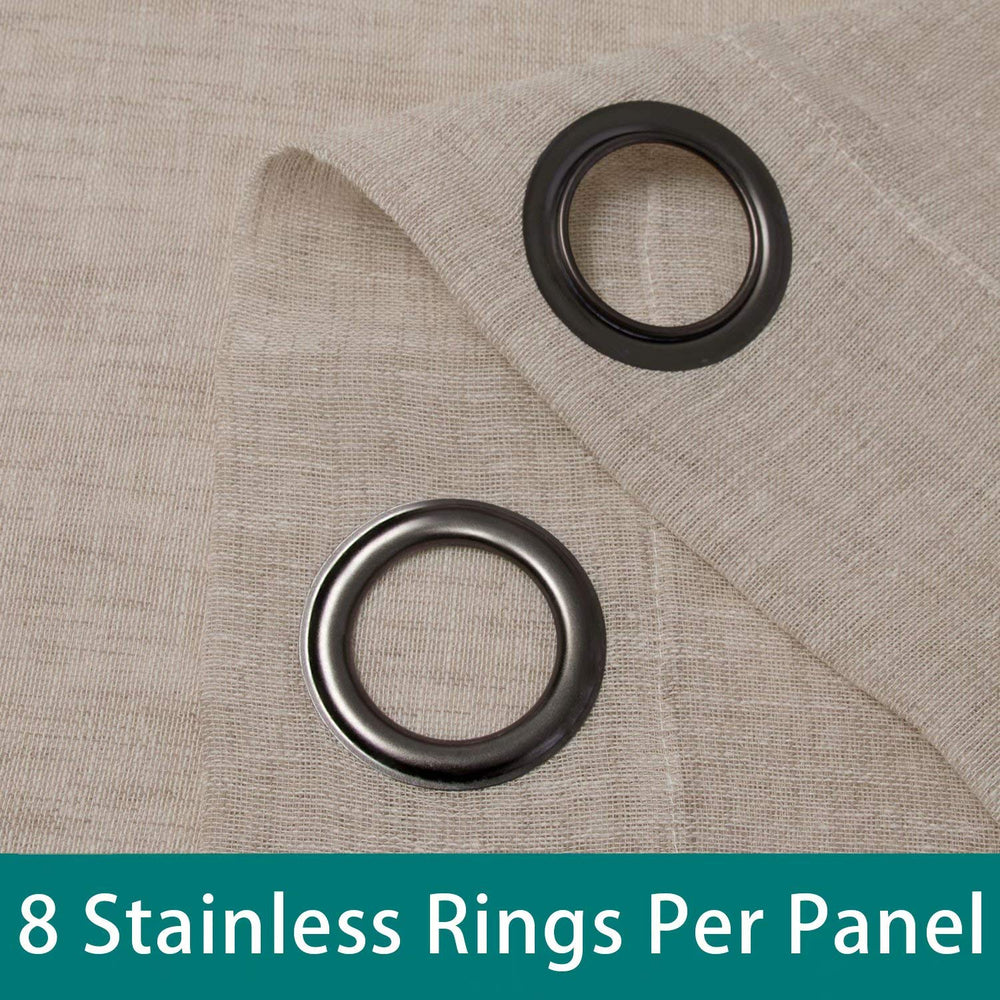 LORDTEX grommet detail showing rustproof metal for easy sliding and durability