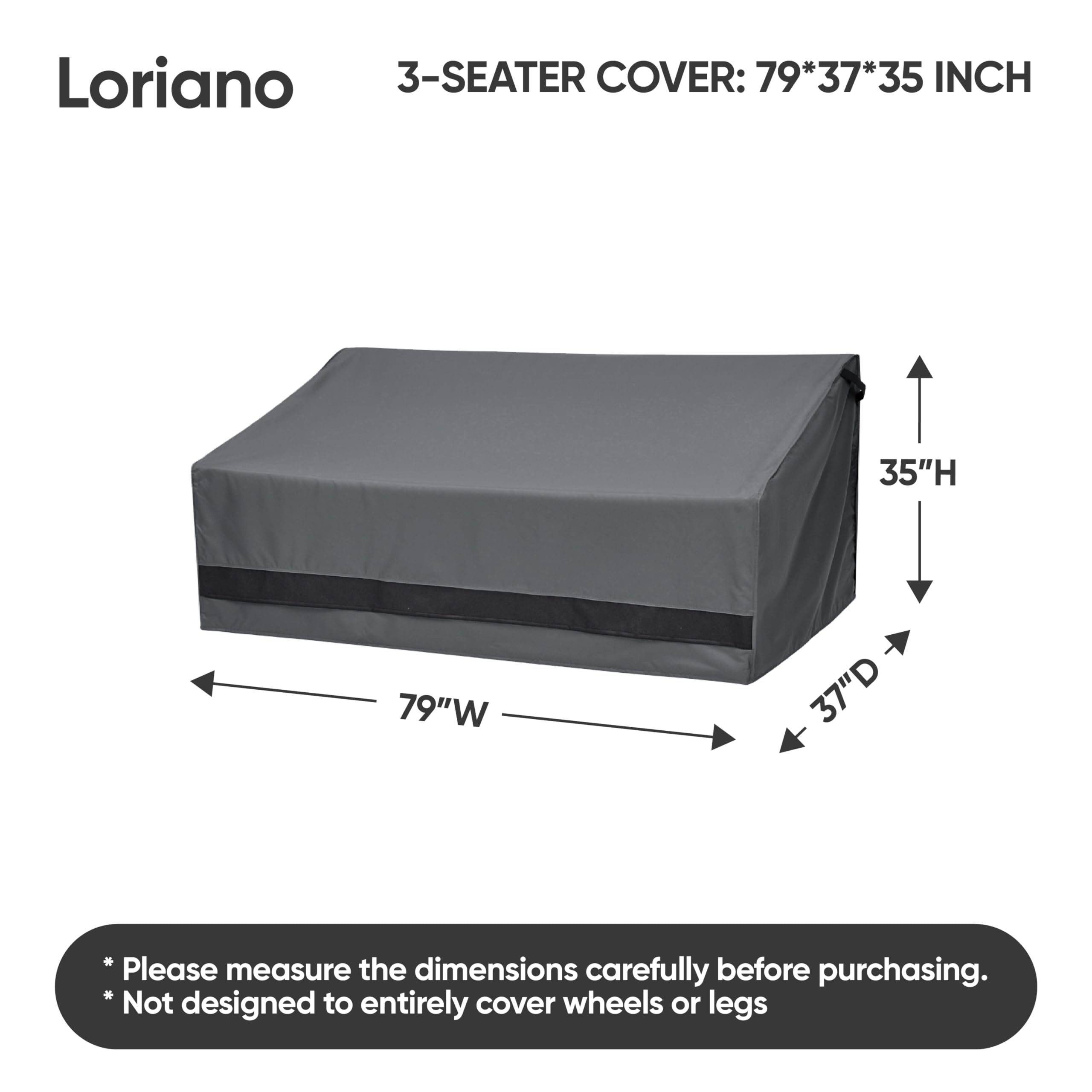 loriano close-up of 600D oxford texture highlighting heavy-duty durability