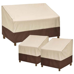 loriano front view on covered patio set showing full protection and clean lines