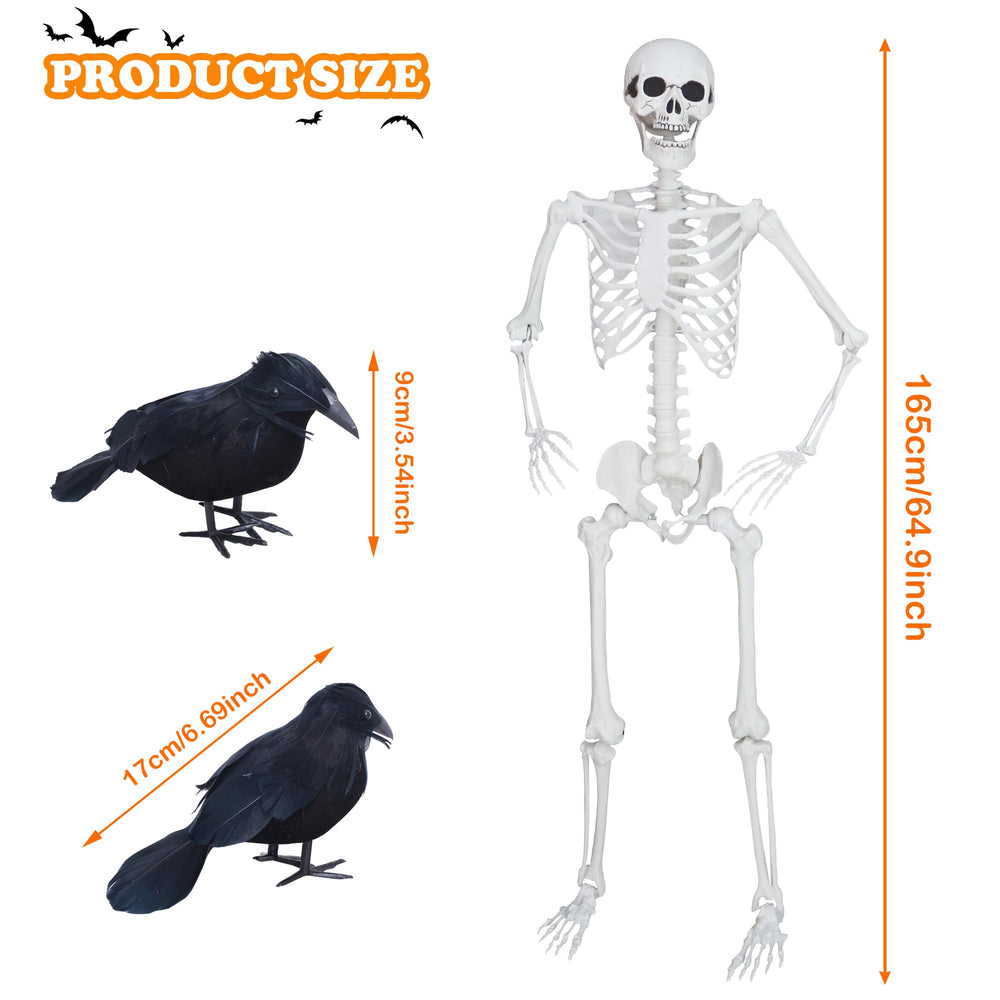 LOSFOTBO crow perched on prop branch adding realistic spooky detail