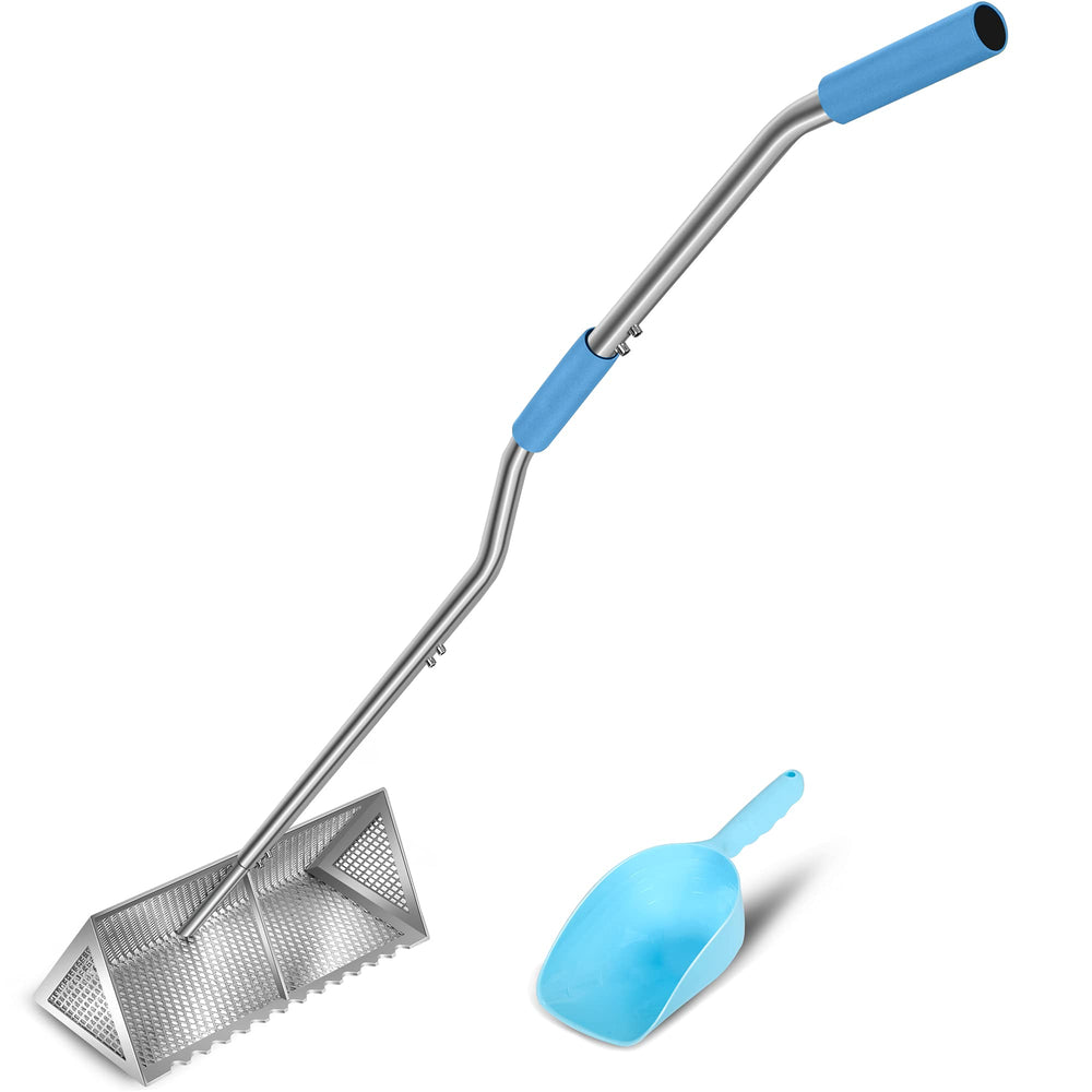 LOSTRONAUT front view of full 52-inch rake showing large 16-inch basket, efficient coverage