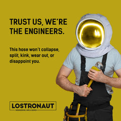 LOSTRONAUT close-up of hose weighted texture showing sinkability and flexible strength