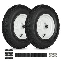 LotFancy front view of wheel assembly showing ready-to-install benefit