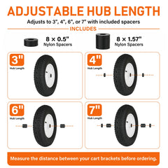 LotFancy spacer and hardware layout for adjustable fit benefit