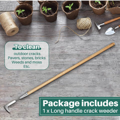 Lothee wooden handle grip detail showing smooth finish for comfortable long use