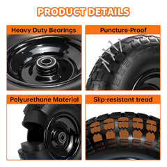 LOTMOVE rim and bearing detail displaying durable construction and smooth rolling benefit