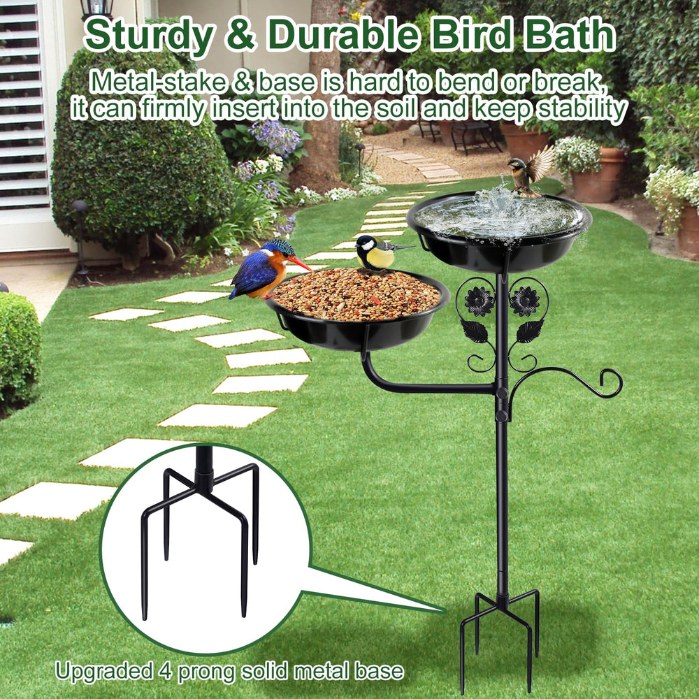 lounginglife stake base installed in garden for stable outdoor anchoring