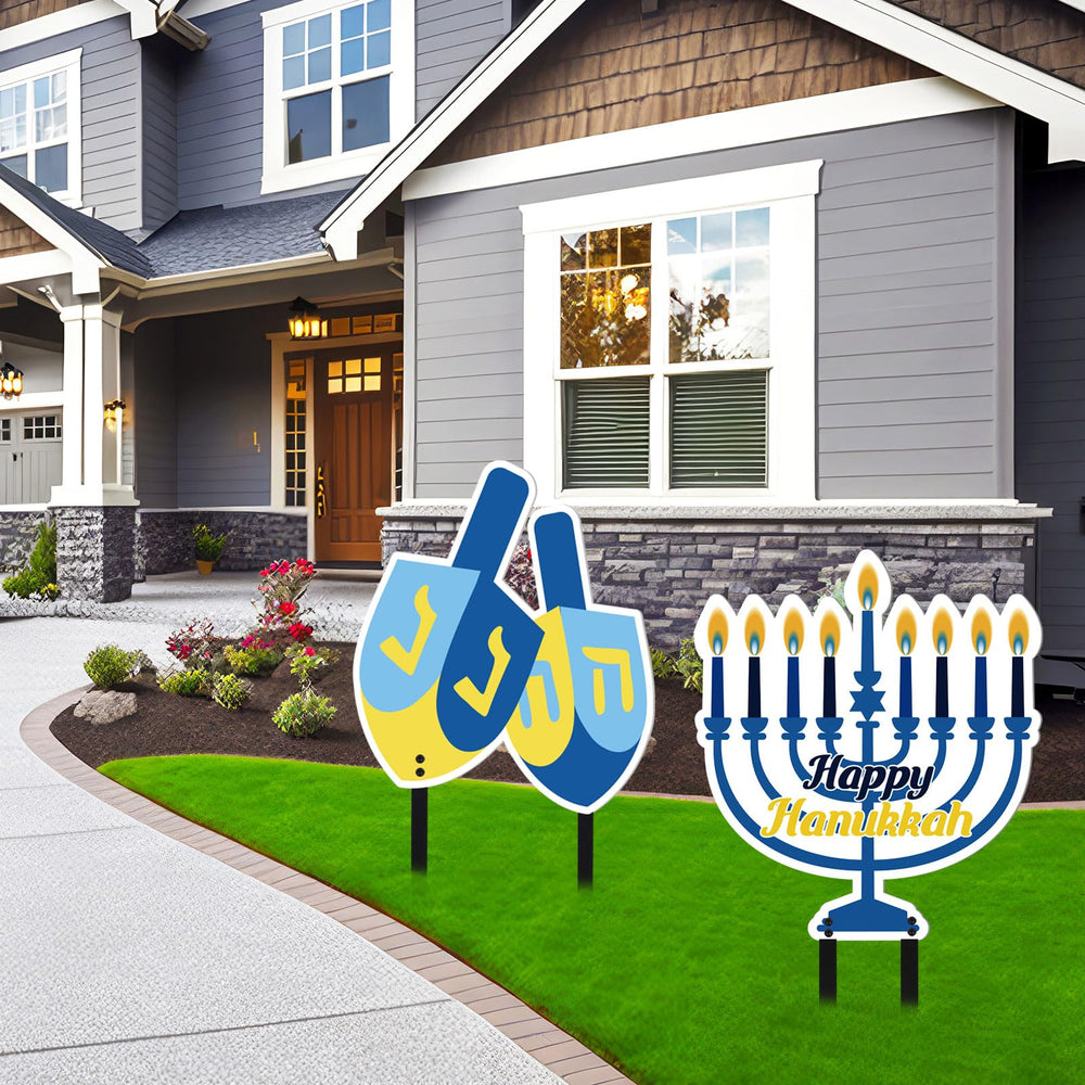Lounsweer size comparison of three signs to plan layout and spacing in yard