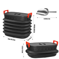 Loushipfccg folded pellet bin flat for compact storage and trunk-saving benefit
