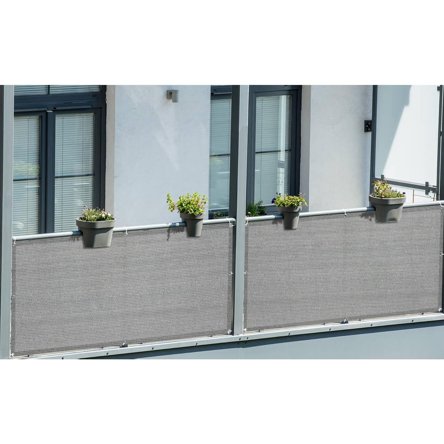 LOVE STORY lifestyle balcony scene showing private outdoor comfort benefit