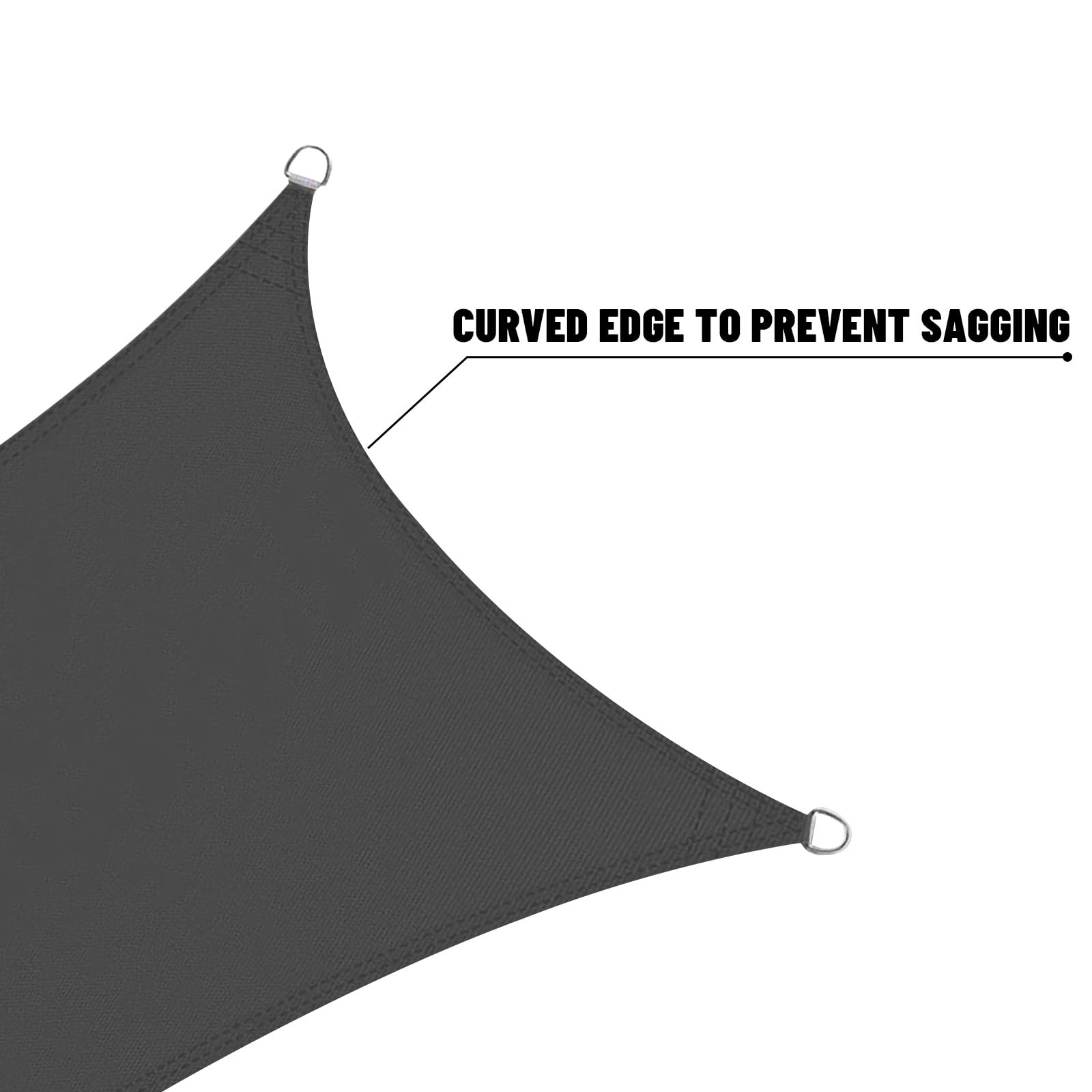 LOVE STORY size comparison with people showing scale and usable coverage