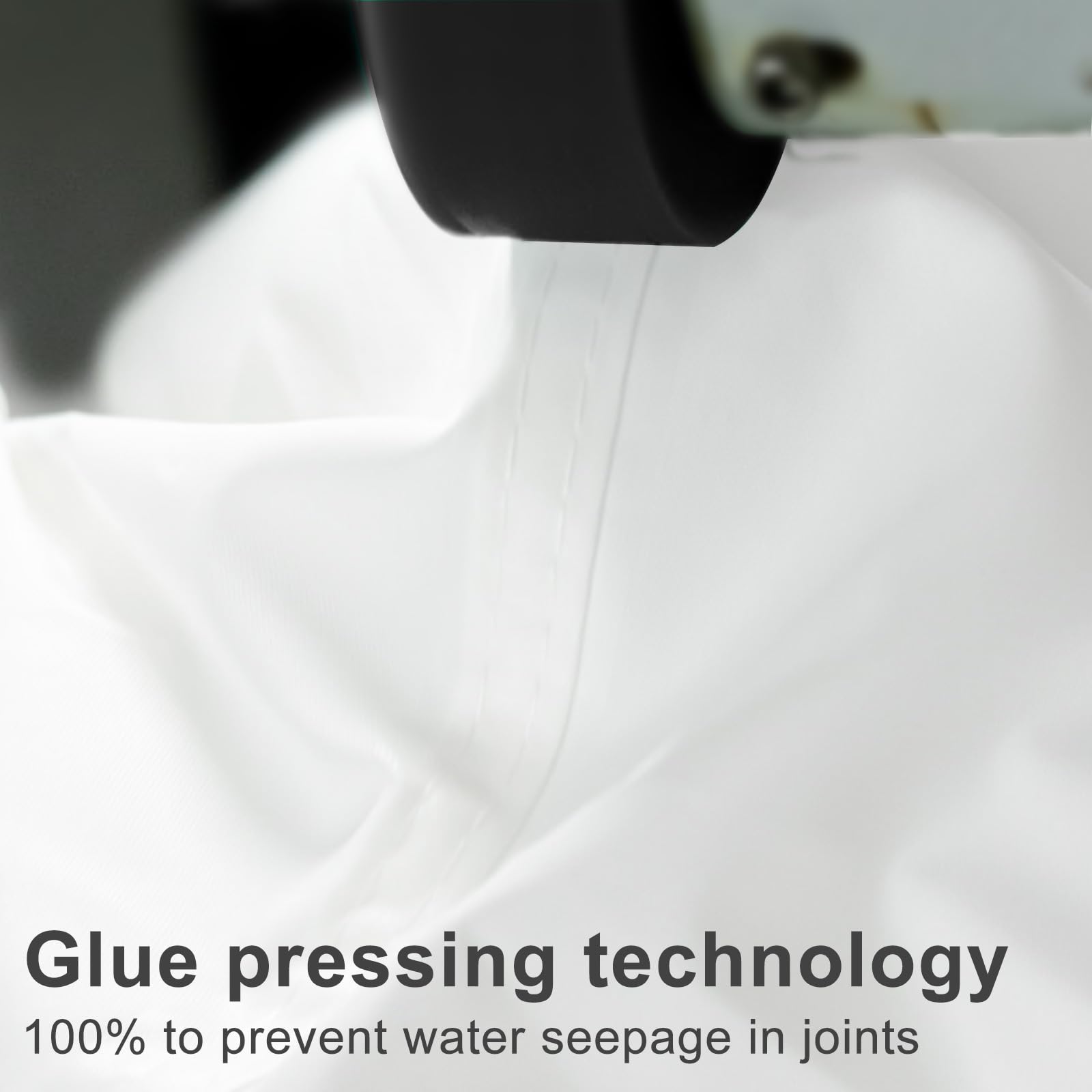 LOVE STORY fabric texture and PU coating detail showing water resistance benefit