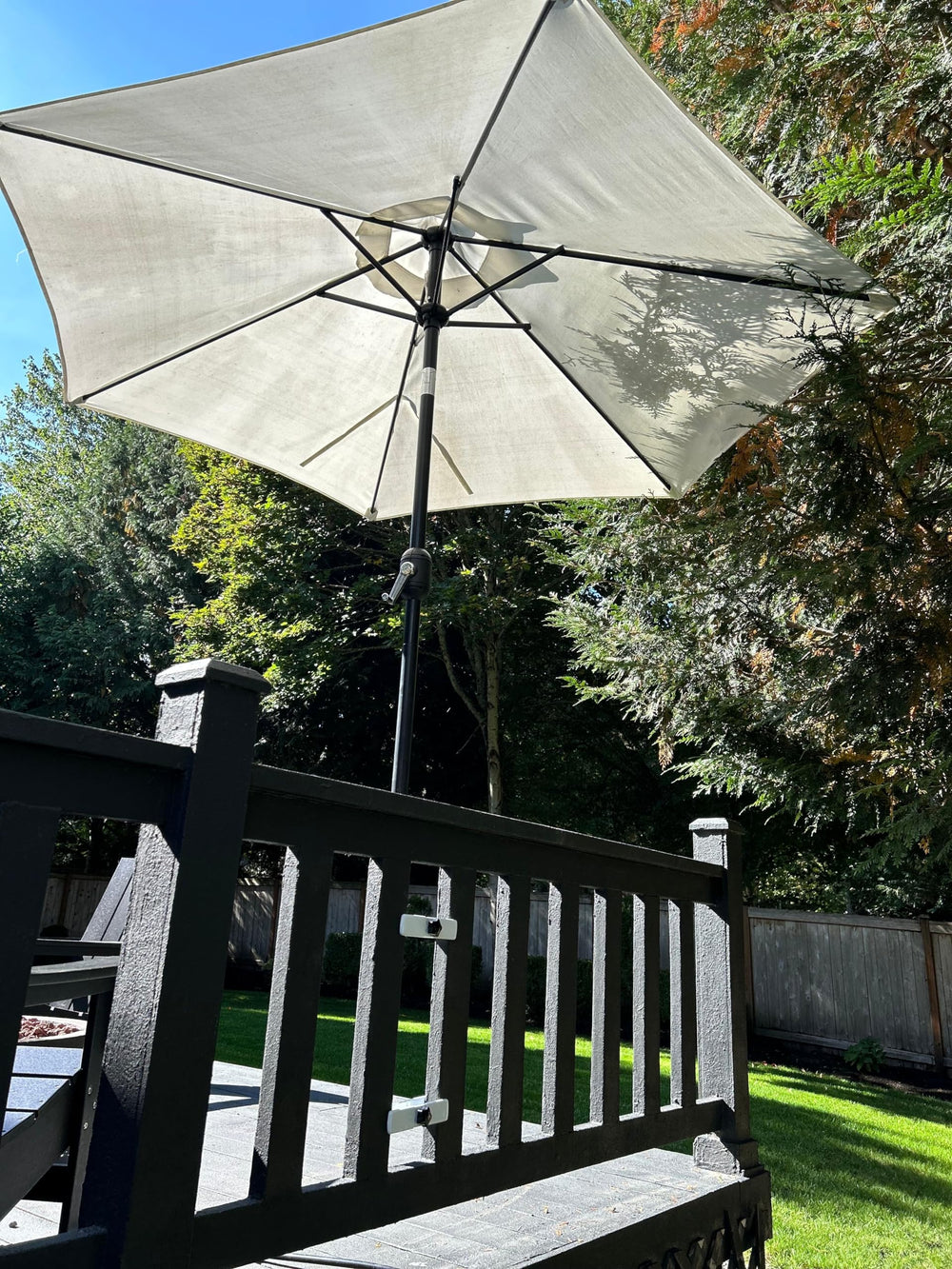 LOVE YOUR DECK lifestyle patio setting showing more usable deck space benefit