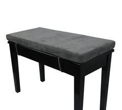 Loveboat front view of bench cushion showing neat dark grey cover and fit