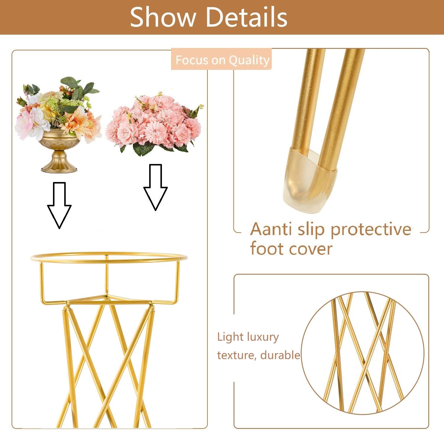LoveCat two stands styled along wedding aisle creating dramatic ceremony visuals