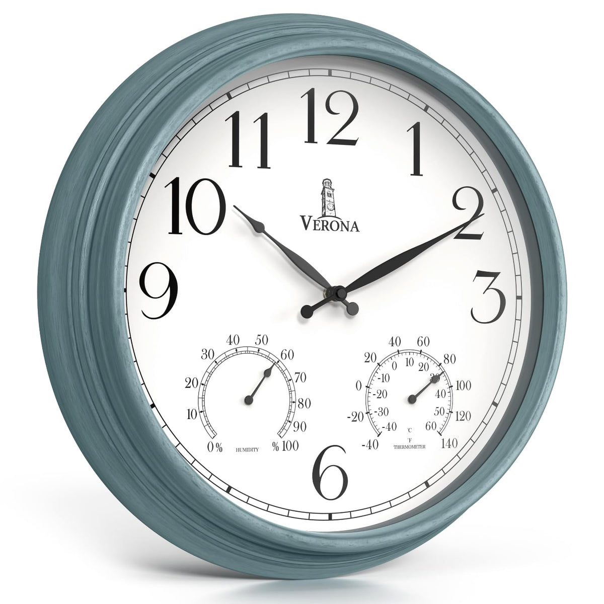 Lovely Home Essentials front view showing large legible clock face and hands for easy time checks
