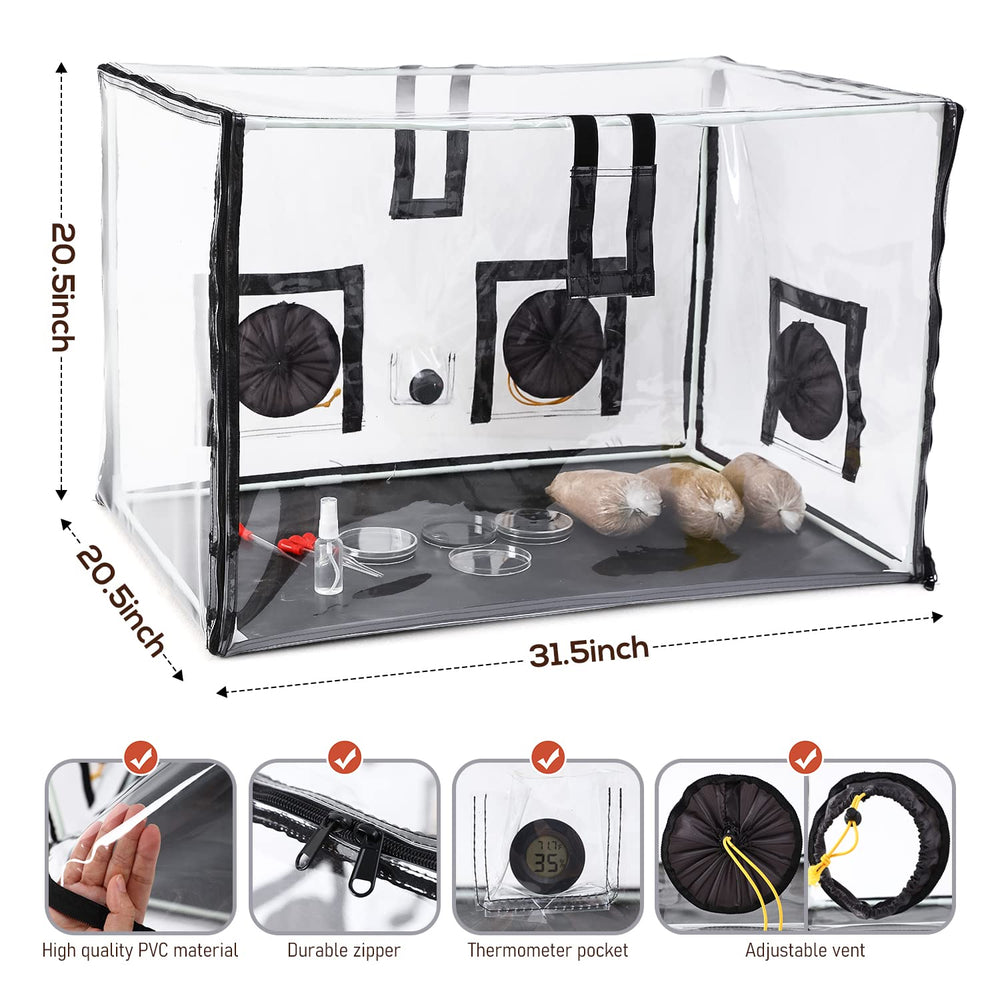 Lovely Ran interior setup with grow bags showing organized cultivation benefit