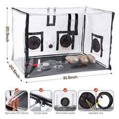 Lovely Ran interior setup with grow bags showing organized cultivation benefit