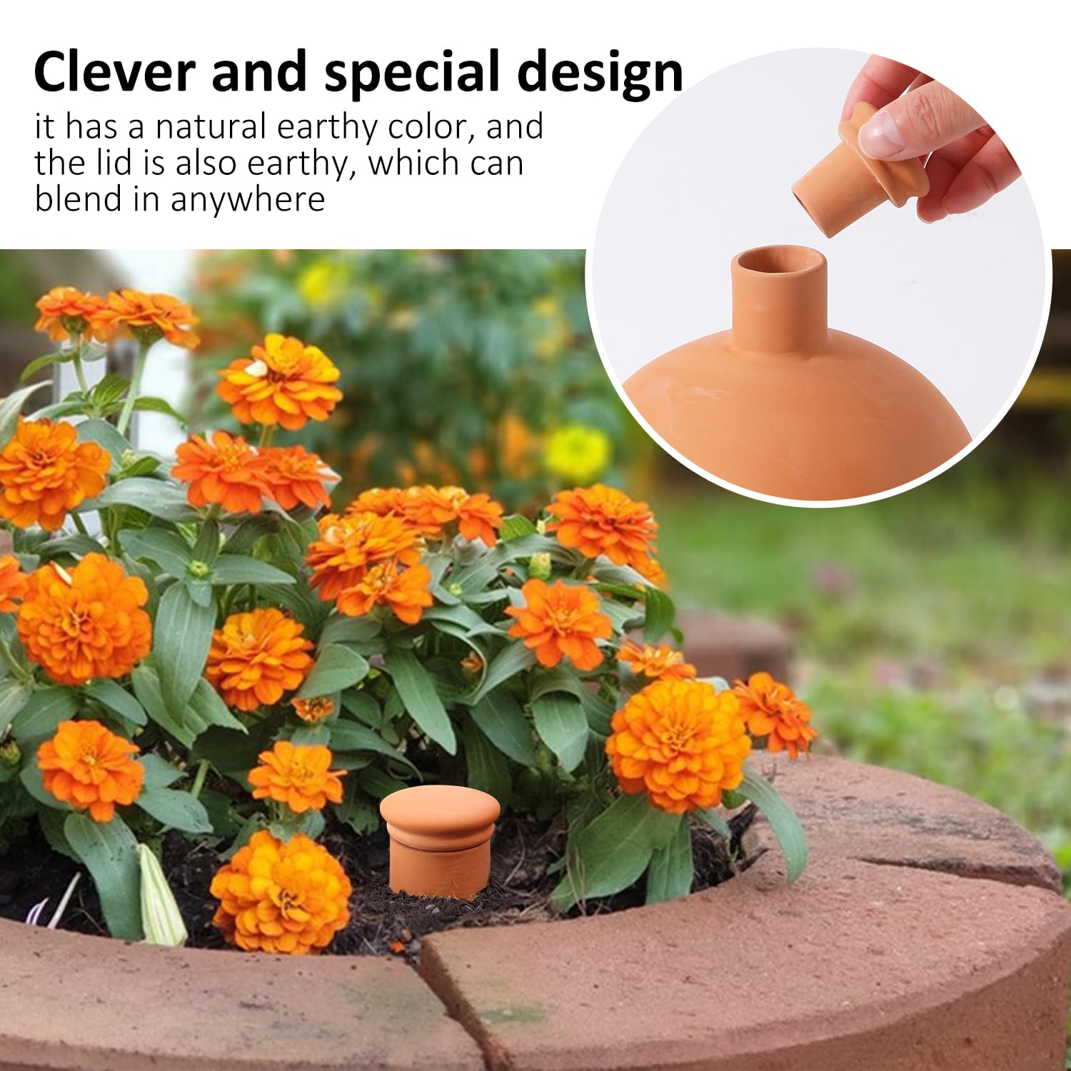 Lovely Ran olla beside a large pot to show scale and reservoir capacity advantage
