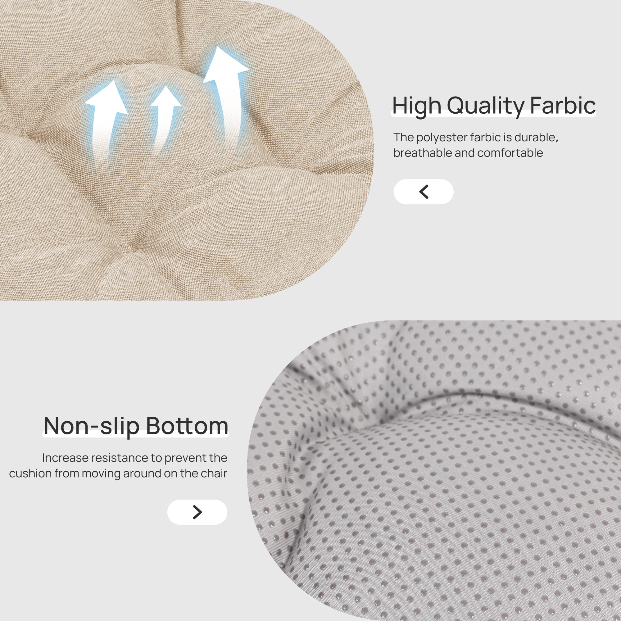 Love's cabin cushions on a dining table set improving comfort and style