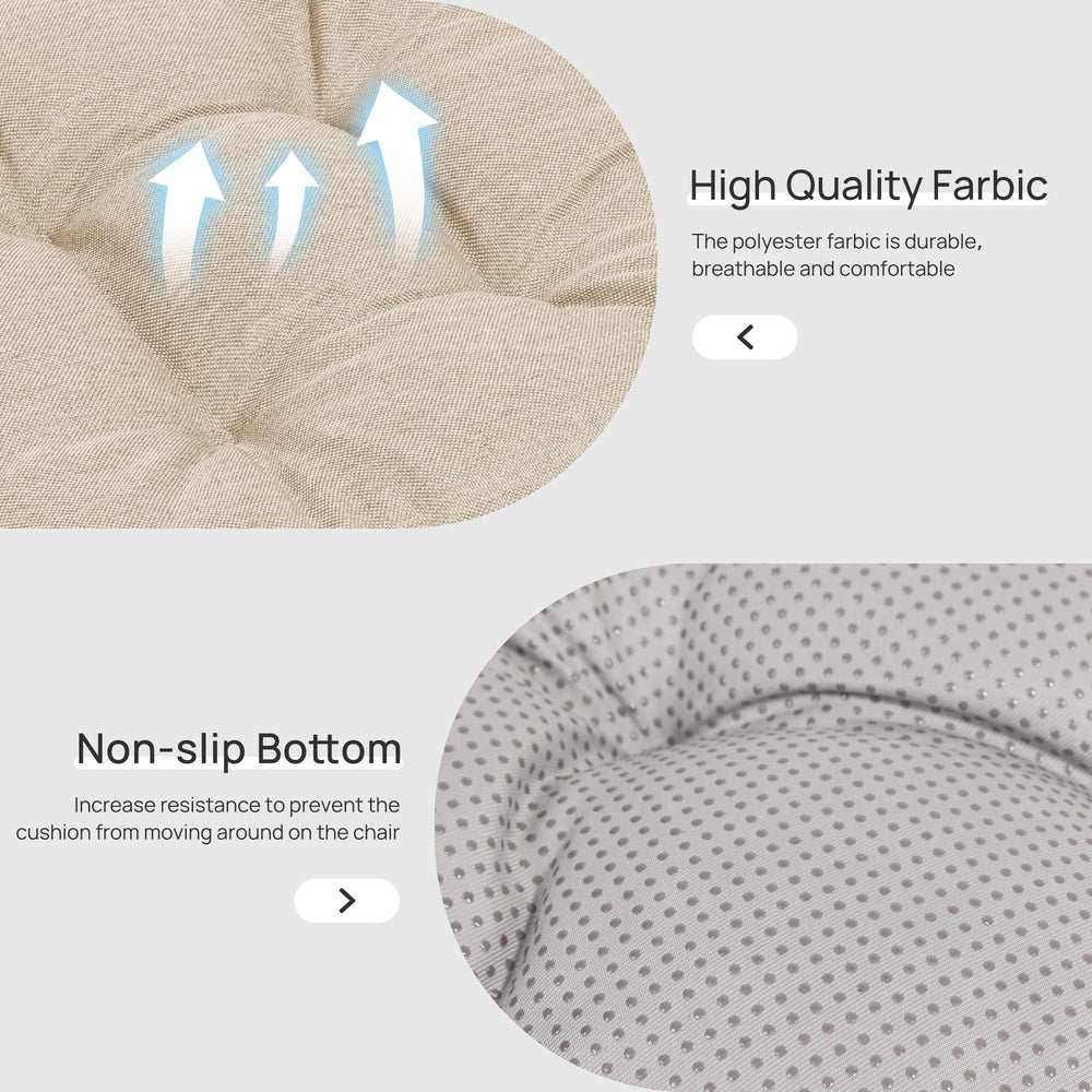 Love's cabin cushions on a dining table set improving comfort and style
