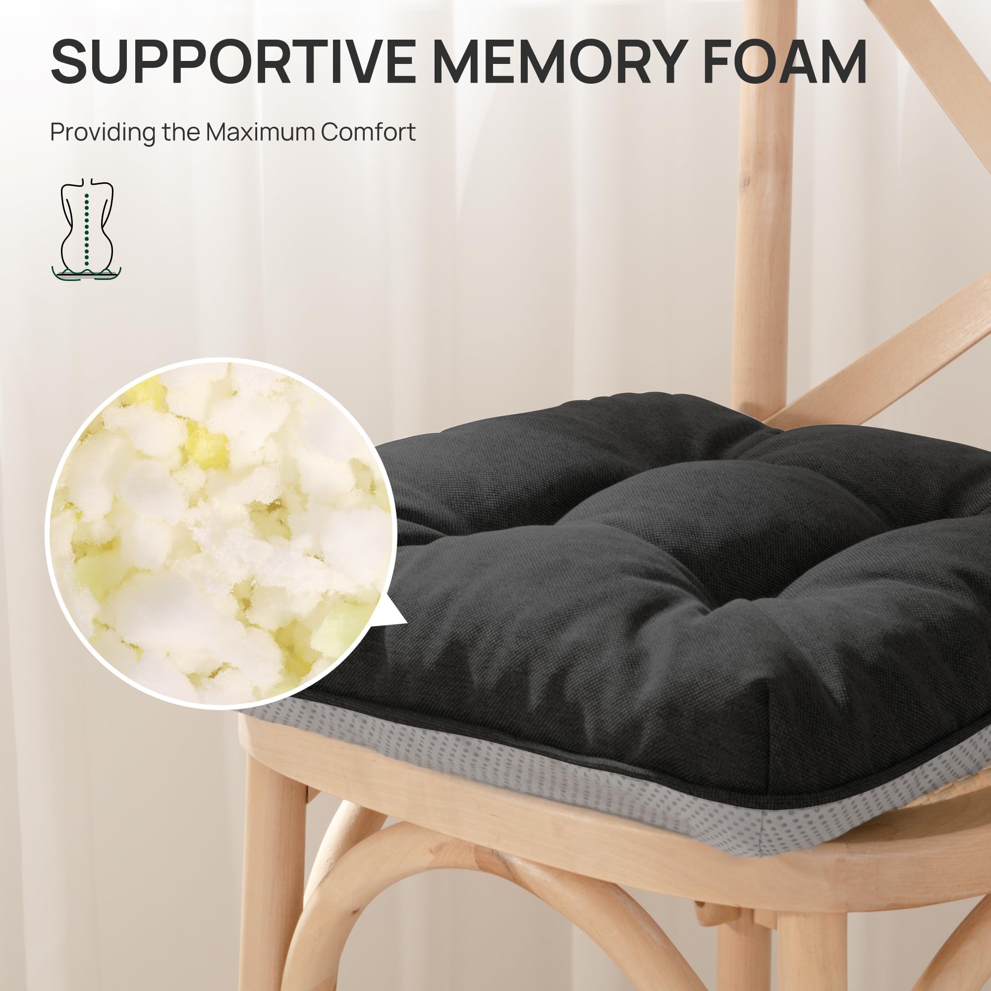 Love's cabin non-slip bottom detail preventing cushion sliding for safer seating