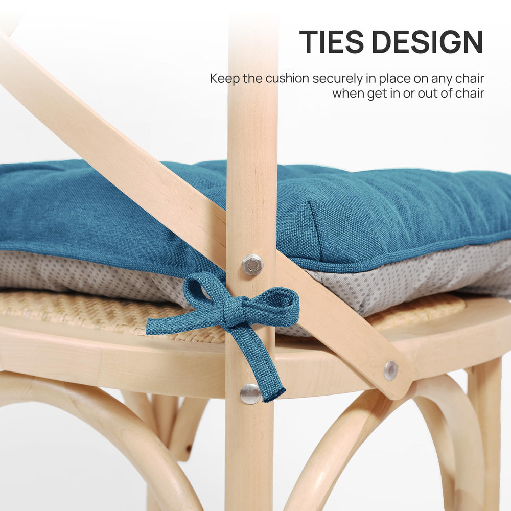 Love's cabin tie straps and attachment showing anchored, stable seating