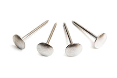 LOW PROFILE SURVEY STAKE front view showing oversized head and solid stainless benefit