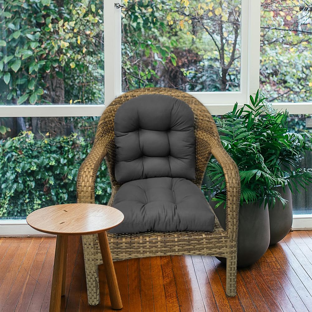 LOWEMN side profile showing 3.2-inch thickness for stable, cushioned seating