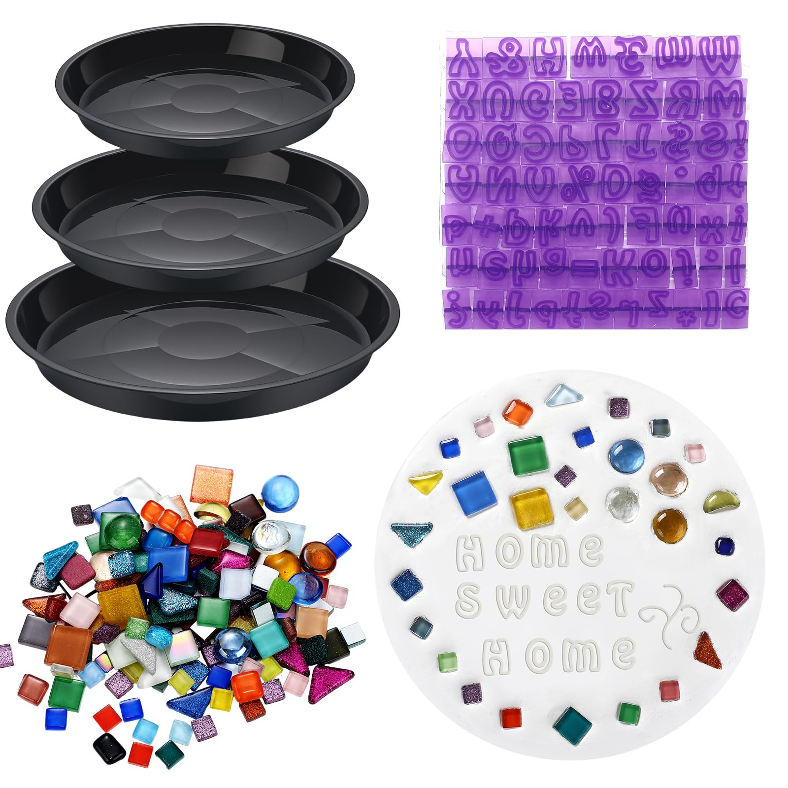 LOYIM kit front view showing molds tiles and stamps for easy project start